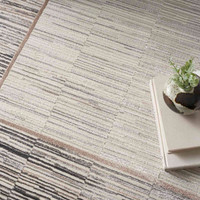 Desire DSR02 Grey Black Luxury Silky Rug Runner