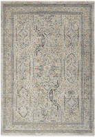 Lynx LNX01 Ivory Grey Blue Thin Classic Rug Runner
