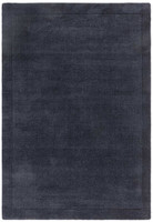 York Navy Blue Colour Plain Wool Tufted Rug Runner