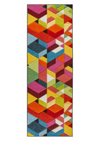 Viva Multicolour Hardwearing Rug VIV01 Runner