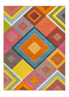 Viva Multicolour Hardwearing Rug VIV04 Runner