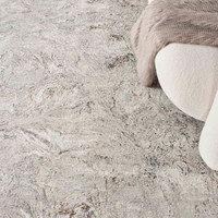 Glitz GLZ20 Grey Multi Metallic Marble Rug Runner