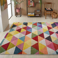 Carnaval Multicolour Hardwearing Rug CAR110 Runner
