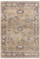 Jasper JA06 Gold Silky Traditional Fringe Rug Runner