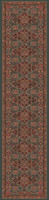 Kashqai Green Traditional Wool Rug 4308 Runner