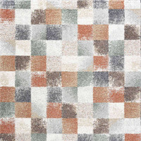Mehari Thick Soft Rug Block Multicolour Runner