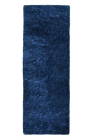 Snug Super Soft Shaggy Rug Plain Navy Runner