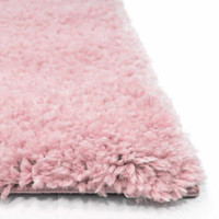 Snug Super Soft Shaggy Rug Plain Pink Runner