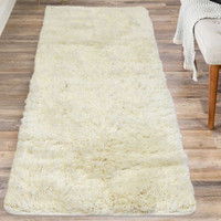 Soft Washable Rug Cosy Ivory Runner
