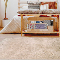 Soft Washable Cosy Rug Champagne Runner