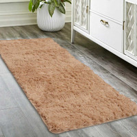 Soft Washable Cosy Rug Champagne Runner