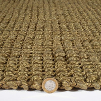 Whitefield Olive Brown Handwoven Boucle Rug Runner