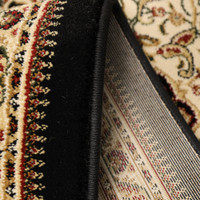 Victoria Traditional Black Rug Runner