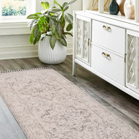 Mateo Traditional Grey Vintage Rug Runner