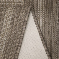 Flatweave Gel Border Latte Rug Runner