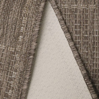 Flatweave Gel Check Latte Rug Runner