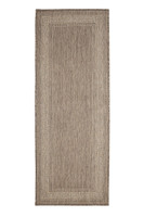 Flatweave Gel Greek Key Latte Rug Runner
