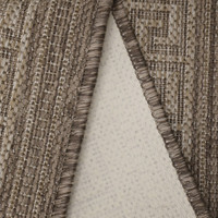 Flatweave Gel Greek Key Latte Rug Runner