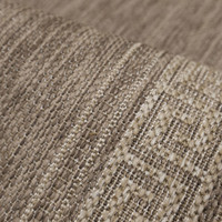 Flatweave Gel Greek Key Latte Rug