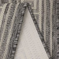 Flatweave Gel Greek Key Steel Grey Rug