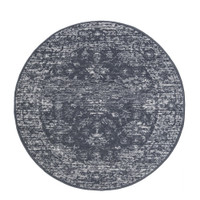Maestro New Traditional Charcoal Circle Rug