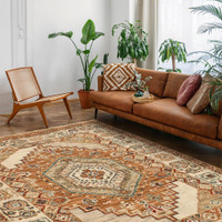 New Nomad Traditional Terracotta Rug