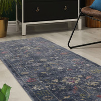 Orner Traditional Blue Rug Runner