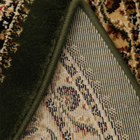 Victoria Traditional Green Circle Rug
