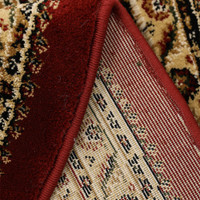 Victoria Traditional Red Circle Rug