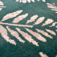 Maestro Leaf Stamp Green Rug