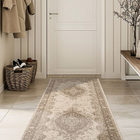County Medallion Natural Indoor Outdoor Rug