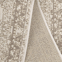 County Medallion Natural Indoor Outdoor Rug