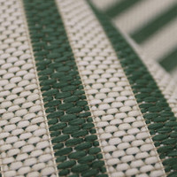 County Multi Stripe Green Indoor Outside Rug Runner