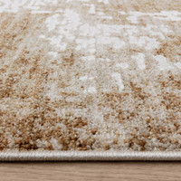 Anders AN02 Abstract Beige Rug closeup edge