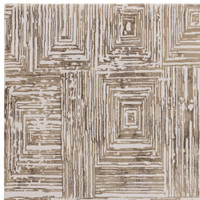 Kuza Portrait Abstract Geo Beige Rug