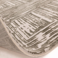 Kuza Portrait Abstract Geo Khaki Green Rug