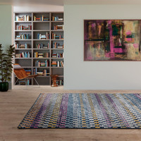 Muse Check Bright MU30 Modern Multi Rug
