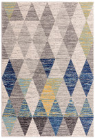 Muse Harlequin MU25 Modern Geo Blue Rug