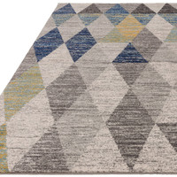 Muse Harlequin MU25 Modern Geo Blue Rug