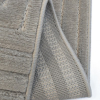 Malmo Squares Grey Contemporary Indoor Outdoor Rug