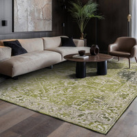 Tabriz Olive Wood 9645 Indoor Outdoor Washable Eco Rug
