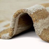 Structures Berber Erg Yellow 9648 Indoor Outdoor Washable Eco Rug