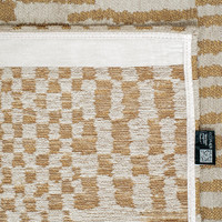 Structures Berber Erg Yellow 9648 Indoor Outdoor Washable Eco Rug