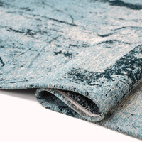 Mad Men Sol Dragonfly Blue 9773 Indoor Outdoor Washable Eco Rug