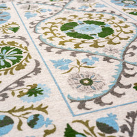 Suzani Slavia Blue 9732 Indoor Outdoor Washable Eco Rug