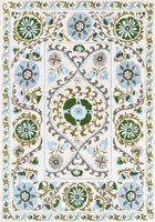 Suzani Slavia Blue 9732 Indoor Outdoor Washable Eco Rug