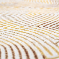 Meditation Coral Yellow Hippy 9799 Indoor Outdoor Washable Eco Rug
