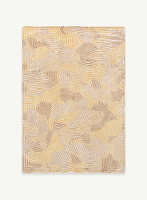 Meditation Coral Yellow Hippy 9799 Indoor Outdoor Washable Eco Rug