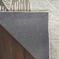 Avra AVR01 Floral Grey Rug Runner
