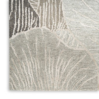 Avra AVR01 Floral Grey Rug Runner